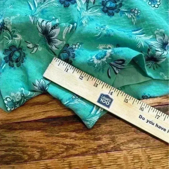 Ann Taylor Tailored High Waist Floral Print Pleated Dress Shorts Size 8 Green - Picture 10 of 11